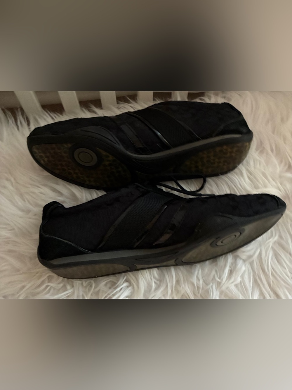 Coach Remonna Signature Sneakers - Black Sz 9.5 - Picture 14 of 15